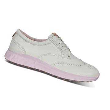 Women's Ecco Spikeless S-classic Golf Shoes White | Canada 133PJJ